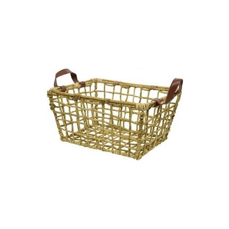 CESTINO DI MAIS INTRECCIATO 42X32XH21CM RETTANGOLA