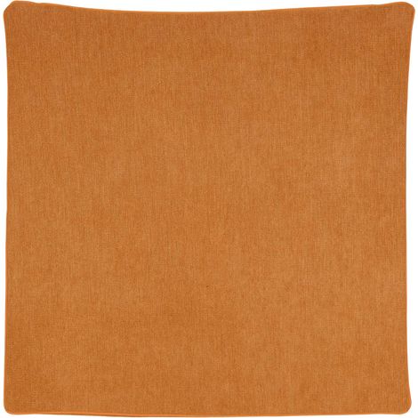 Housse de coussin passepoilée  - Effet velours Tabac 60x60 cm