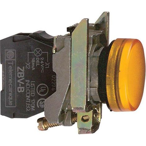 Schneider lampada spia gialla 230v led integrato luce fissa