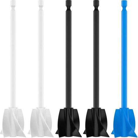Mixer Attachment Drill pour Resin, Pack Of 5 Epoxy Resin Attachment, Spiral Stirrer Mixing Paint (1/4)