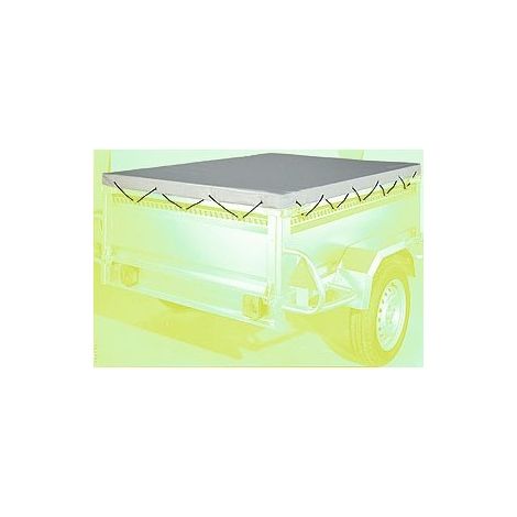 Maxter – Bâche pour remorque 160x122 cm – Tissu enduit ultra-résistant 600gr/m² – Œillets et sandow inclus – Protection pluie et neige