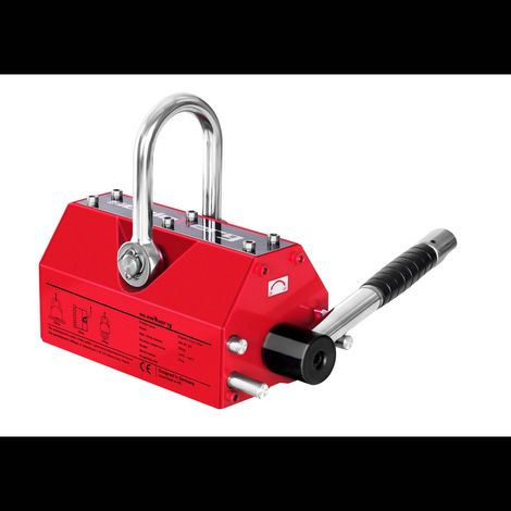 Steinberg Systems – Aimant de levage 300kg – Mécanisme de sécurité – Pour soulever tôles et pièces métalliques – Utilisation en milieu industriel