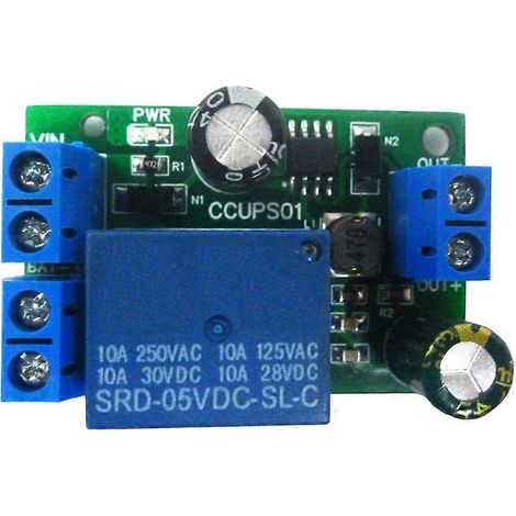 Carte de coupure d'urgence UPS CCUPS01, carte de contrôle DC6V-60V, module de commutation automatique de protection contre les coupures de courant sans boîtier. (1/5)