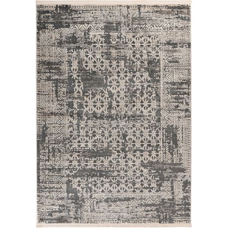Tappeto Vintage Adela in Grigio e Blu 80x150 cm (1/4)