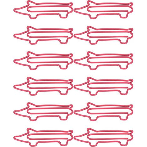 12 graffette a forma di animale - Simpatico design a maialino - Per ufficio/studio/documenti (1/5)