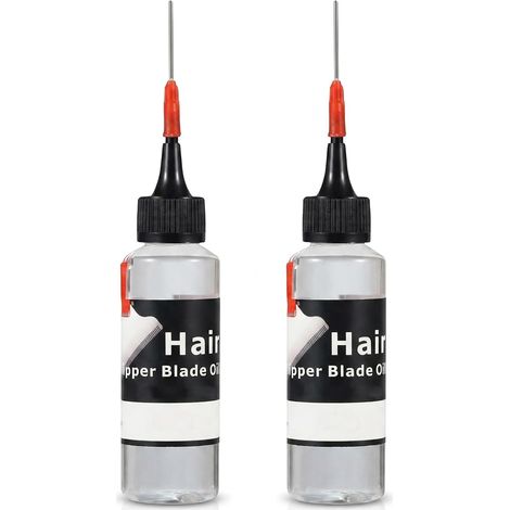 Odorless and Friction Reducing Cutting Oil, Lubricating Oil for Hair Clippers, Rust Protection, 60 ml x 2 Pieces (1/5)