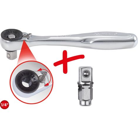 KS Tools 918.1595 Leva a Cricco per Bussole e Inserti, Reversibile (1/2)