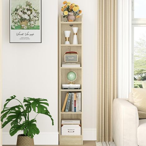 Bibliothèque, Étagères sur Pied À 6 Niveaux, Étagère de Rangement