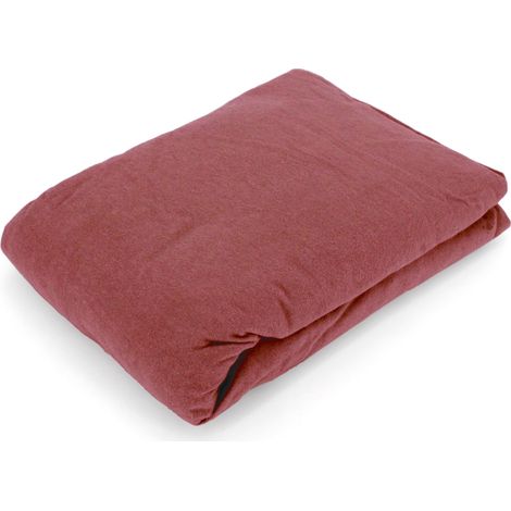 Drap housse flanelle unie WALES 140x190 cm (1/5)