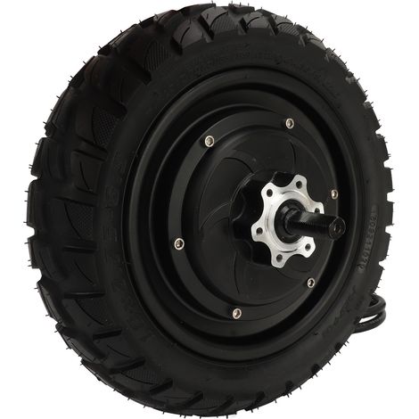 Moteur Roue Électrique 10 Pouces 48V 72V 800-2200W, Pneu Anti-Creuvaison pour Scooter Électrique, Moteur Hub Sans Balais (1/5)
