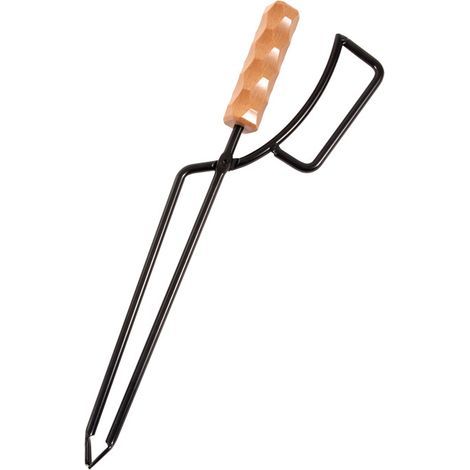 cheminée Pince à bûches pour Foyer extérieur Outils feu avec poignée enveloppée pour Bois Chauffage, feu Camp, poêle à Bois et poêle à Charbon (1/3)