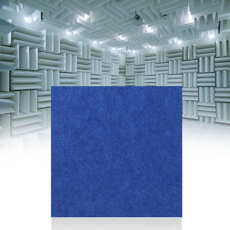 Stück schallabsorbierende Akustikpaneele aus Baumwollschaum für KTV, Kino und Studio (Blau) (1/5)