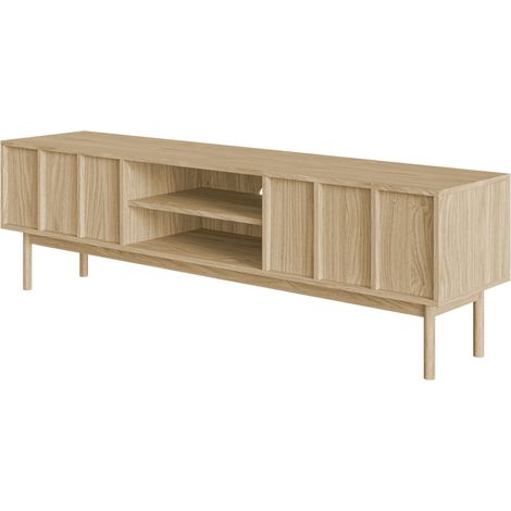 Selsey Neksto - TV-Lowboard mit 2 Schubladen, Eichenholzoptik, 170 cm (1/5)