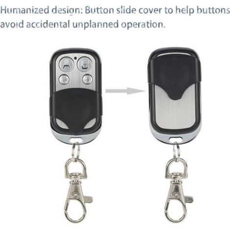 Duplicateur Télécommande RF 433 MHz - 4 Boutons - Clonage Automatique pour Porte de Garage et Serrure Électronique - 1 Pièce (1/4)