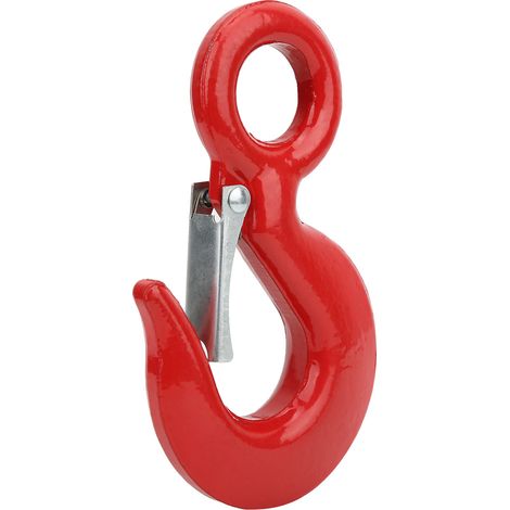 Crochet pivotant à œil en acier allié, capacité 2 tonnes, pour levage et manutention, équipement de gréement robuste, charge maximale 2T. (1/5)