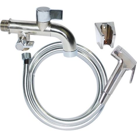 BOUTTÉ Robinet design in-two avec douchette et tuyau de 2 mètres