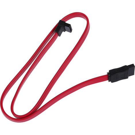 x L-förmiges SATA2-Stecker-auf-SATA2-Stecker-Kabel für SATA2-Festplatten / CD-ROM / CD-RW / DVD (Rot)