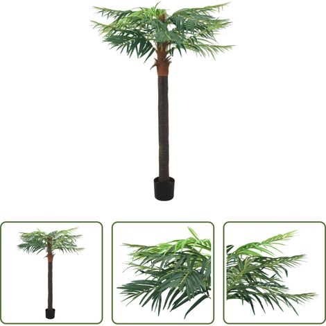 vidaXL Kunstpflanze - Künstliche Palme Phönix mit Topf 215 cm Grün (1/5)