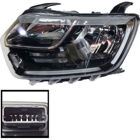 Faros izquierdo Dacia Duster 2018-2021, ajuste manual 260609367R, LED (DRL + luz de posición) (1/4)