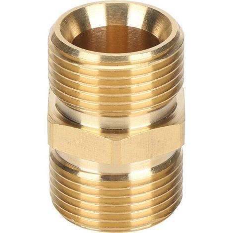 AIPERQ High Pressure Sprayer Adapter, M22 Metric Male Thread Fitting 14mm Male X 14mm Male Pressure Washer Hose Extension Adapter (1/4)