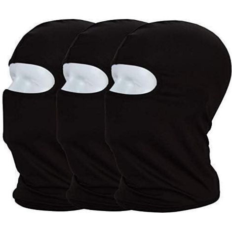 Lot de 3 cagoules noires protection UV pour sports outdoor (1/5)