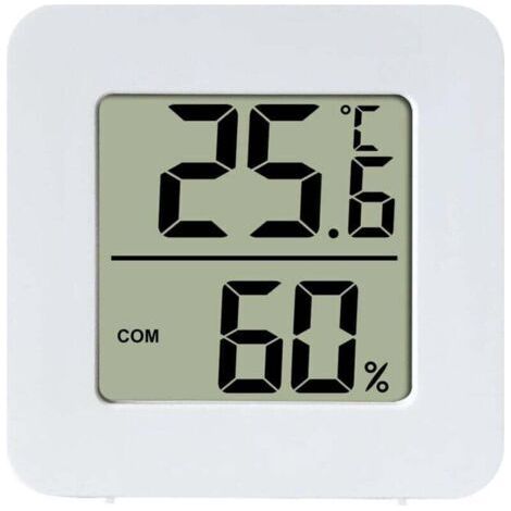 Petit Hygromètre Numérique Thermomètre Intérieur Thermomètre D'ambiance Moniteur de Température et Humidimètre pour Le Confort du Bureau à Domicile (1/4)