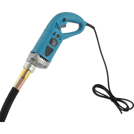 Vibrador de hormigón, diseño portátil, potencia de 1300 W, color azul. (1/2)