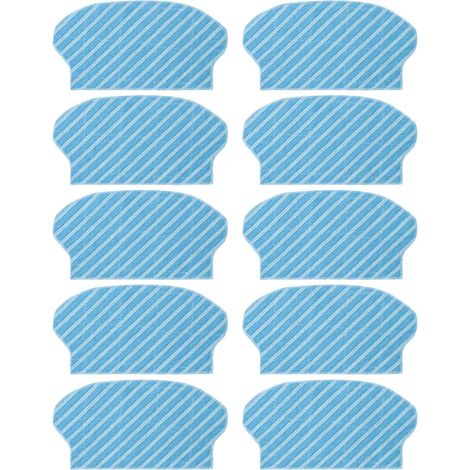 CSPARKV Paño de fregona para aspiradora Midea M6/M61/M62/M63/M64/M6, barrido robótico, uso en seco y húmedo, paños de fregona, almohadillas de limpieza para limpieza de pisos (10 PA)