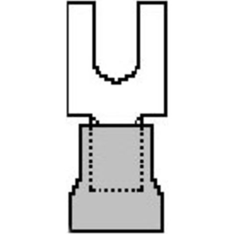 Molex 191310047 Gabelkabelschuh    Loch-Ø=2 mm   1 St. Bulk