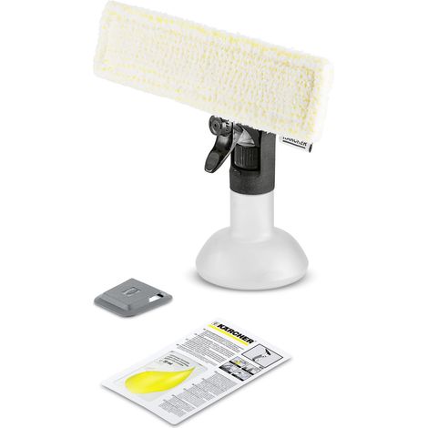 KARCHER Set lavavetri Premium con flacone spray e panno in microfibra, detergente e rimuovi sporco ostinato (1/5)
