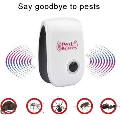 Anti nuisible,Répulsif antiparasitaire électronique 1 pièce, appareil antiparasitaire sonique pour maison et bureau - Pest Repeller (1/4)