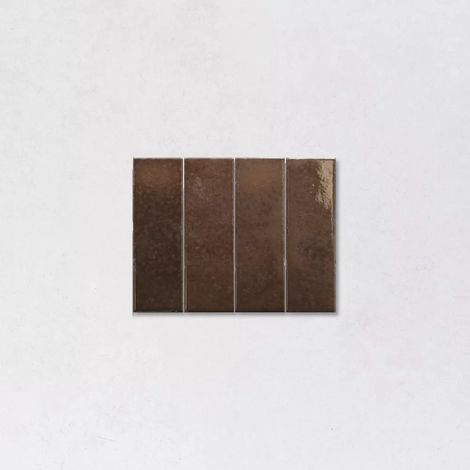 Carrelage Effet Zellige Marron Café BOHEMIAN Coffee 6x18,6cm (1/3)