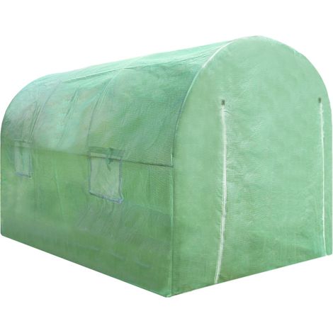 MonsterShop - Serra da Giardino a Tunnel da Esterno in Polietilene Resistente alla Corrosione e Raggi UV Telaio in Ferro Galvanizzato per Piante Giardinaggio - 25mm - 3m x 2m