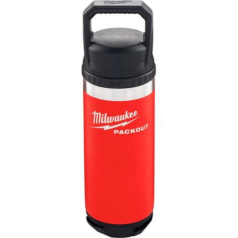 Botella térmica Milwaukee Packout de 532 ml, color negro. (1/3)