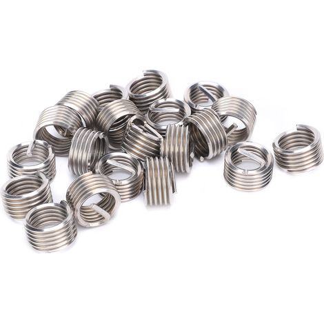 Lot de 20 inserts filetés M14x2, manchon de protection de filetage, réparation de pas de vis 1D, douille hélicoïdale en acier inoxydable pour fixation robuste. (1/5)
