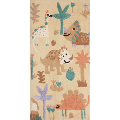 Kinderteppich STABAT Bunt 80 x 150 cm Baumwolle