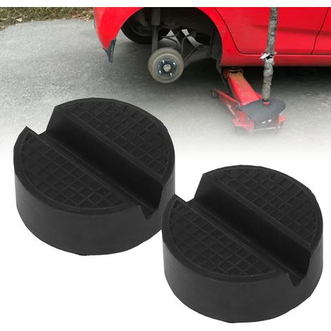 Deux patins en caoutchouc universels pour crics à vendre. Ces patins sont réglables et offrent un bon maintien. Les rainures rondes assurent une stabilité et un soutien accrus. (1/5)