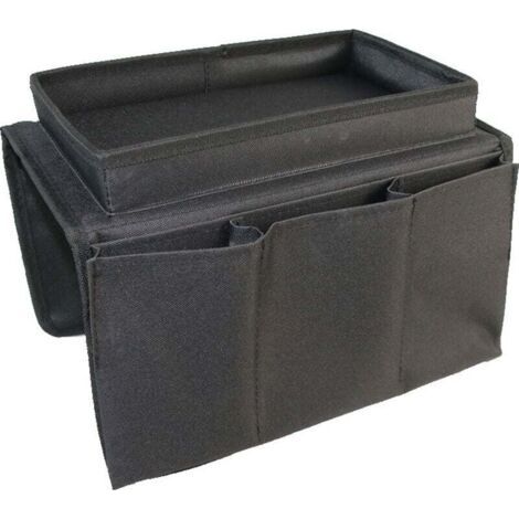 Organiseur de canapé pour accoudoir de canapé, support de télécommande, sac de rangement avec porte-gobelet pour tablette, téléphone, tablette, livre, magazines