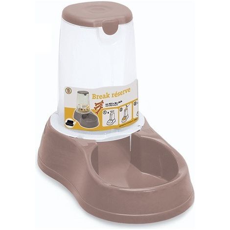 Stefanplast break reserve cibo con piedini antiscivolo 3,5 lt cipria