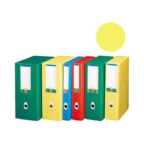 Fellowes Caja Proyecto Plus Eko U208GI A4 Lomo 8 Cm Amarillo