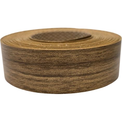 1x Bande de Chant Thermocollant 21mm x 5m Epaisseur 0,50mm Mélaminé Facile à Appliquer Bricolage Étagère Meuble Panneau Bois Durable, Noyer Venise (1/3)