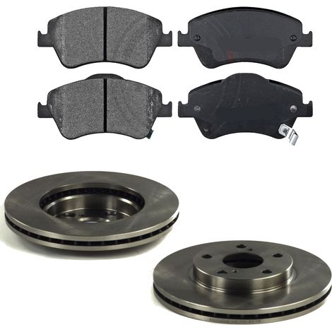 KIT FRENI ANTERIORI compatibile con TOYOTA AURIS (E15) - DISCHI + PASTIGLIE OEM: P 83 079 , P 83 082 / 17828 , 17832 /SOSTITUZIONE DIRETTA/BASSA POLVERE/SILENZIOSO (1/5)