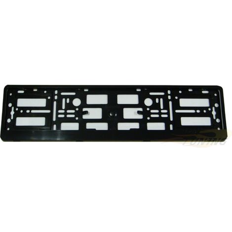 Adnauto – Support de plaque d'immatriculation Euro Clip – Noir – Plastique – Dimensions 13x52 cm – Pour véhicules légers (1/4)