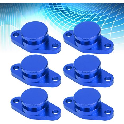 6x22mm Blindstopfen zur Drallklappenentfernung, inklusive Gummidichtungen, kompatibel mit M57/M57D25, blau, Motorstopfen-Set (1/5)