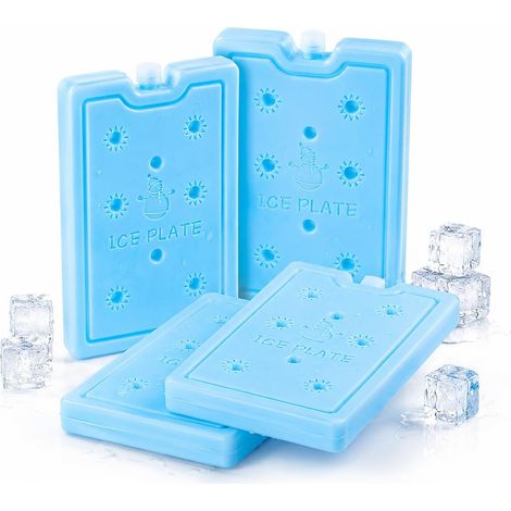 JSSEVN-Pain de Glace Plats réutilisables pour Sacs isothermes et glacières - Ultra-Fins, Longue durée de Conservation du Froid pour Les déplacements (1/5)