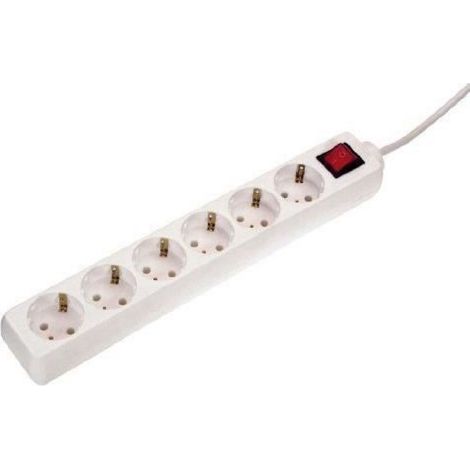 as - Schwabe Multiprise 6-nbspprises avec interrupteur et sécurité enfant pour usage en intérieur d`après la norme