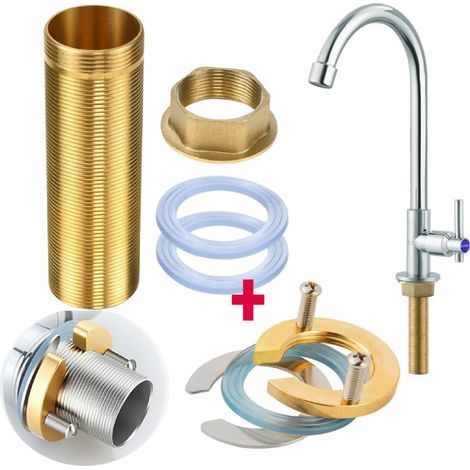 Kit de réparation de robinet en laiton M32 – Raccord filetée 10 cm – Joint silicone anti-fuite – Installation facile (1/4)