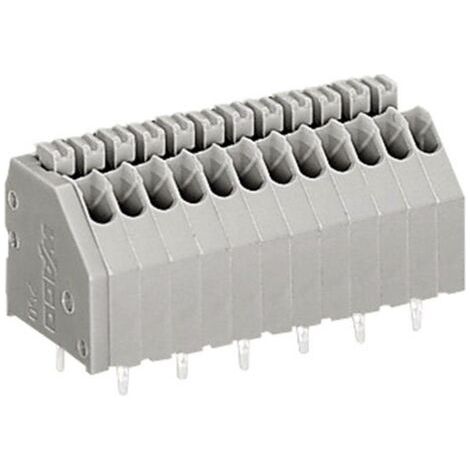 WAGO 250-402 Federkraftklemmblock 0.50 mm² Polzahl 2 Grau 1 St. (1/5)