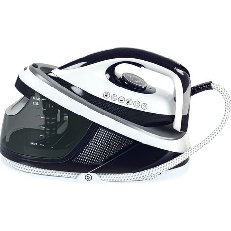 Steam Generator Iron, EnergySaving, SelfCleaning, Powerful Vertical Steam, Automatic ShutOff, Ceramic Nonstick Soleplate, Large 1.5L Detachable Water Tank, 8 Bar, c, Blue (1/5)