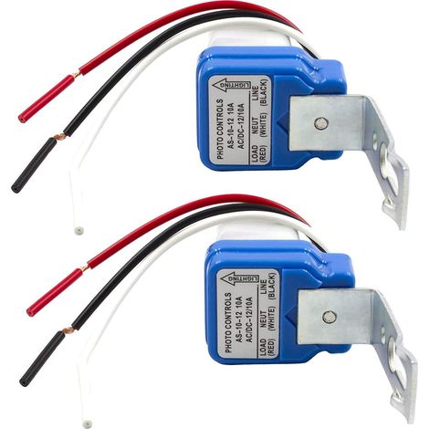 Stück AC/DC 12V 10A Automatischer Ein-/Ausschalter mit Fotozelle und Lichtsensor